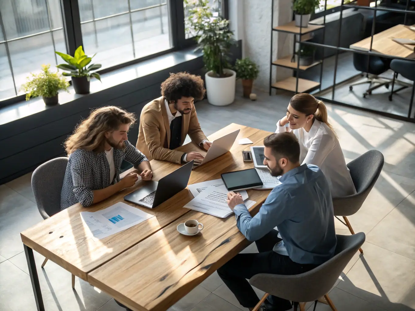 An image depicting a group of professionals engaged in a strategic planning session, highlighting the importance of collaborative decision-making.